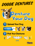 See what your dog would look like with human teeth.